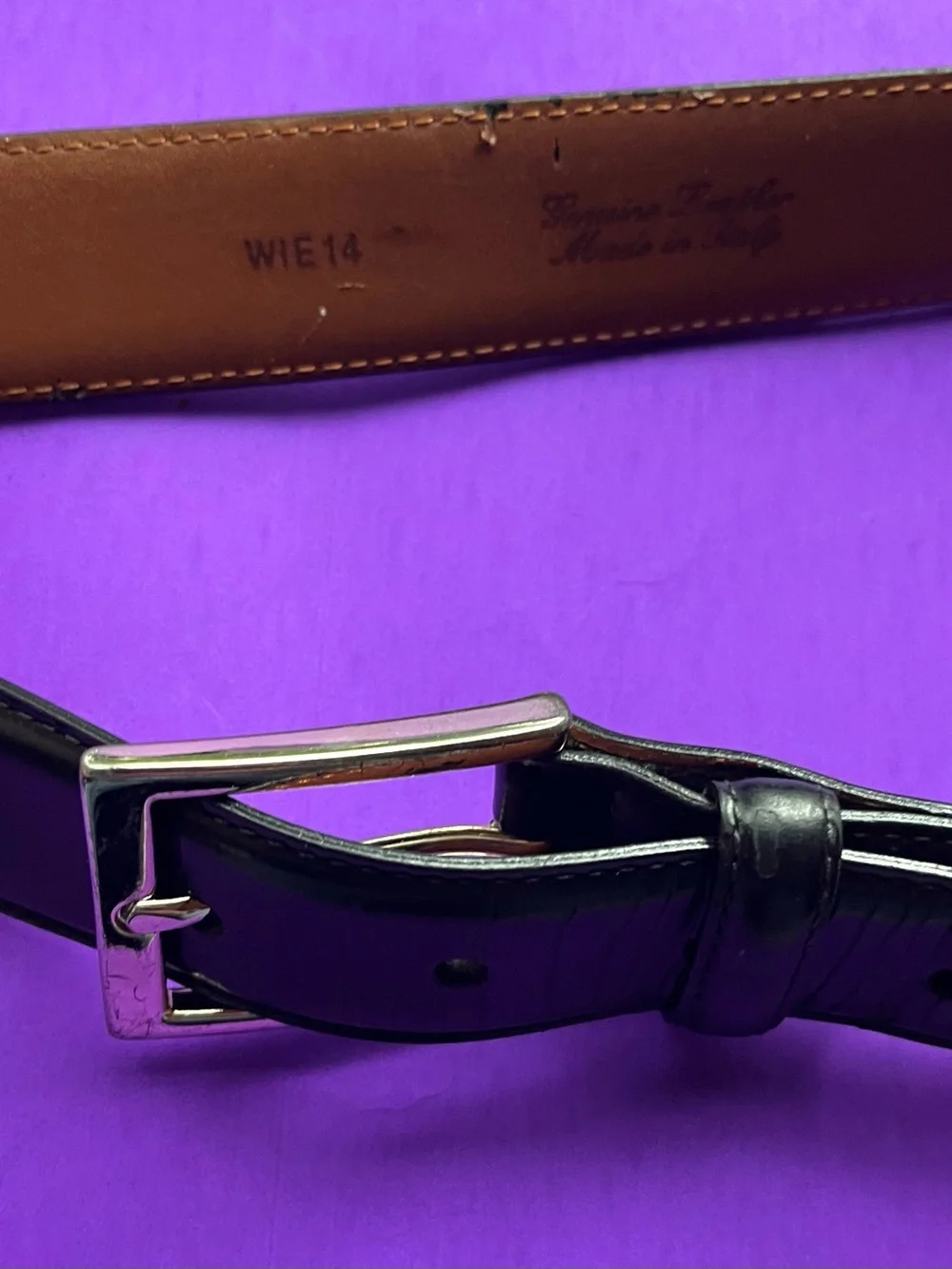 Brooks Brothers Italian Made Leather Belt - AS IS